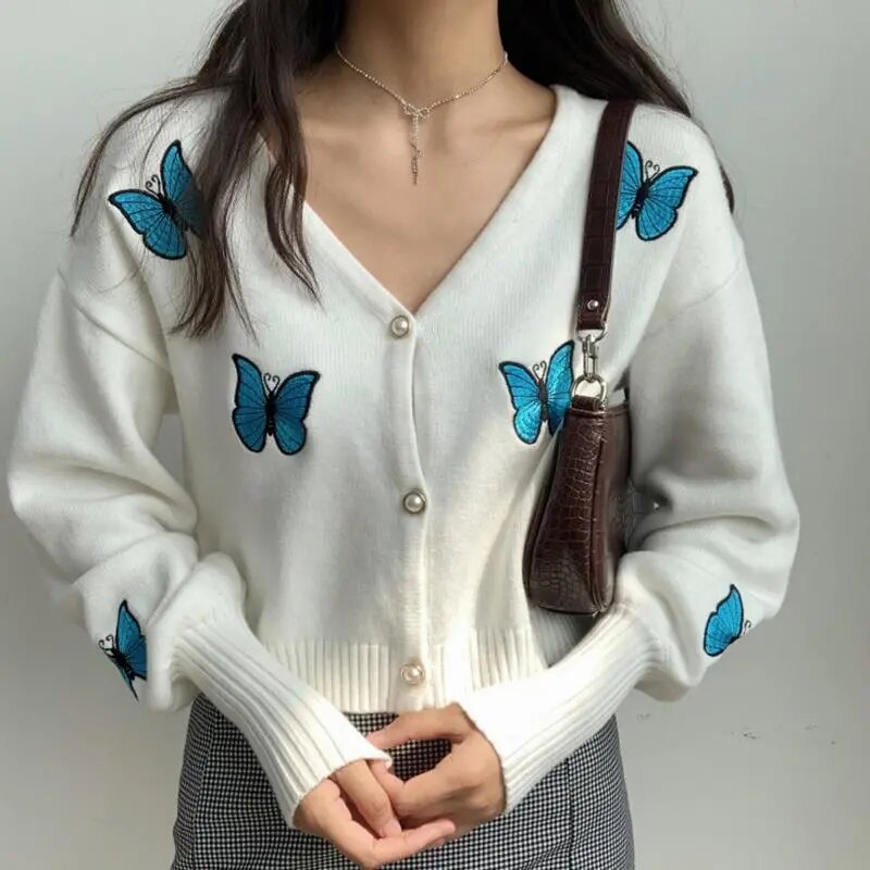 Vintage Butterfly Cardigan + Top