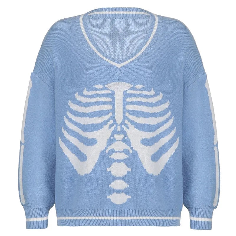 Y2K Skeleton Sweaters