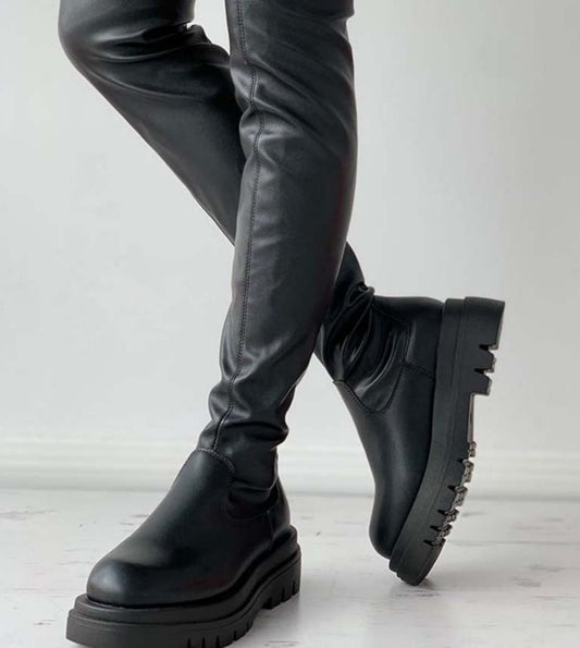 ATASIA Fashion Platform Boots