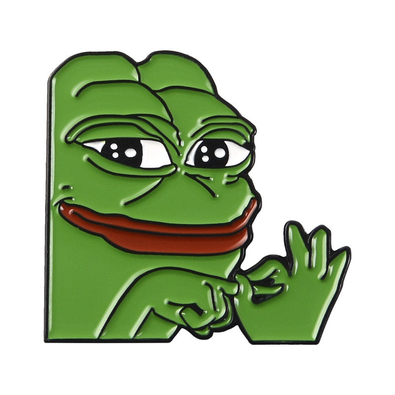 Frog Meme Enamel Pins