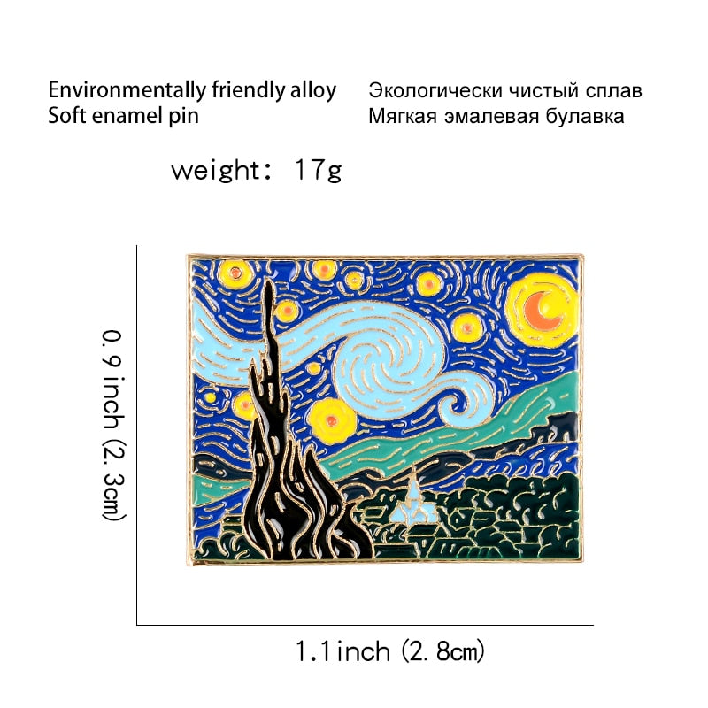The Starry Night Pin