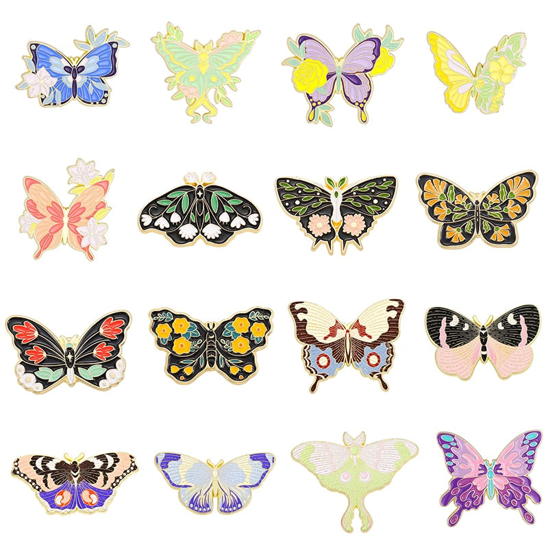 Flora Butterfly Pins