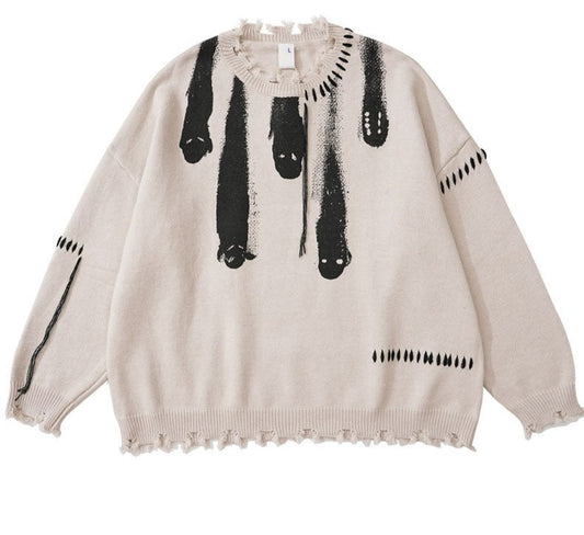 Ghost Print Sweater