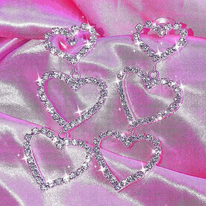 Heart Y2K Dangle Earrings